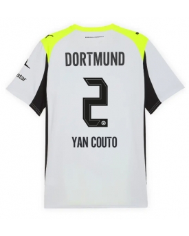 Billige Fotballdrakt Borussia Dortmund Yan Couto #2 Replika Bortedrakt 2025-26 Kortermet Billige Fotballdrakt Borussia Dortmund Yan Couto #2 Replika Bortedrakt 2025-26 Kortermet